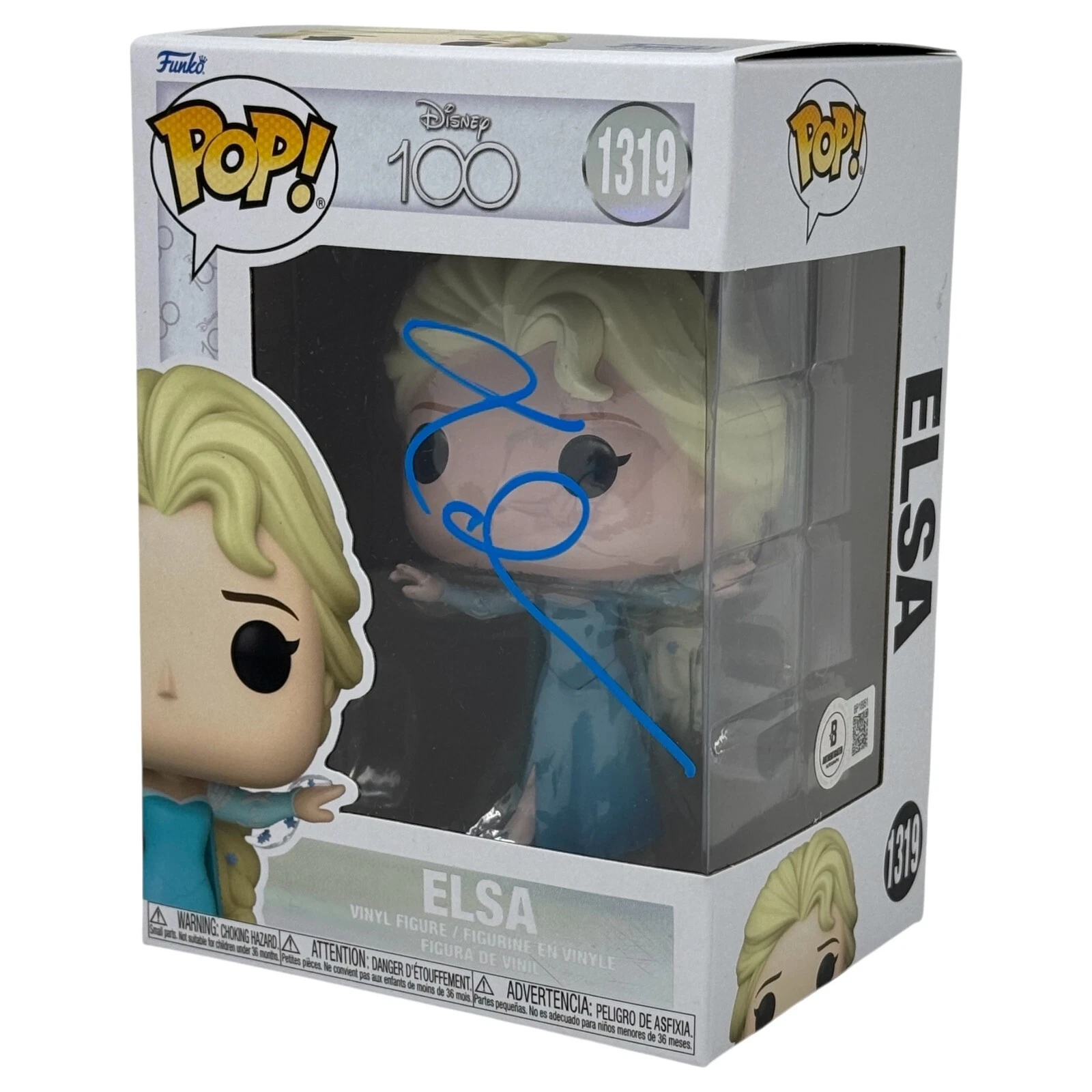 Idina Menzel Signed Elsa Funko Pop Autograph Disney Frozen #1319 Beckett COA