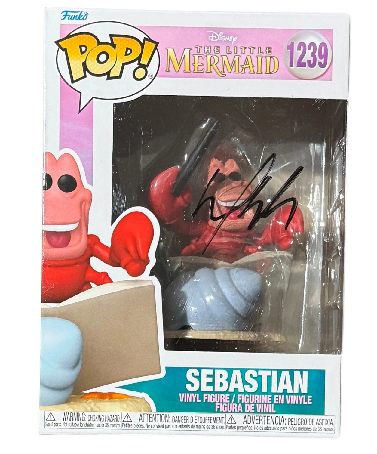Daveed Diggs Signed Sebastian The Little Mermaid Funko Pop Autograph Beckett COA
