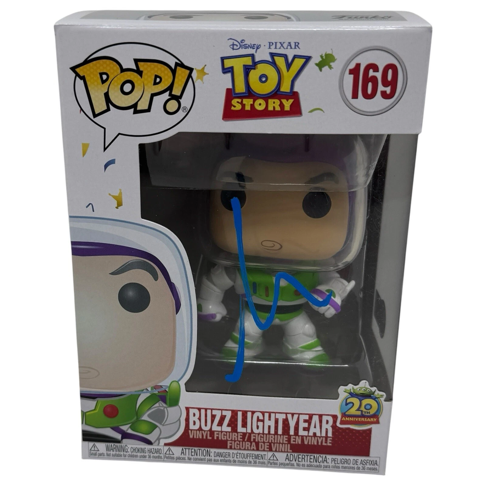 Tim Allen Signed Buzz Lightyear Funko Pop Toy Story #169 Autograph Beckett COA