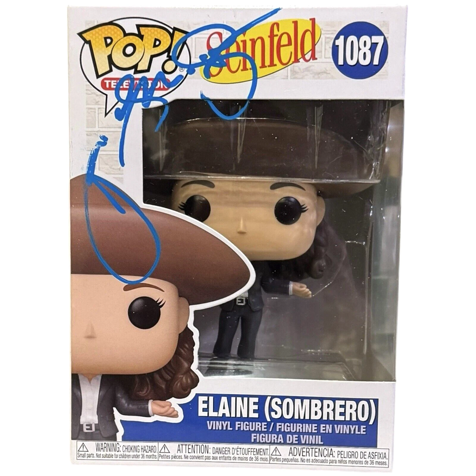 Julia Louis-Dreyfus Signed SEINFELD Elaine Funko Pop Autograph 1087 Beckett COA