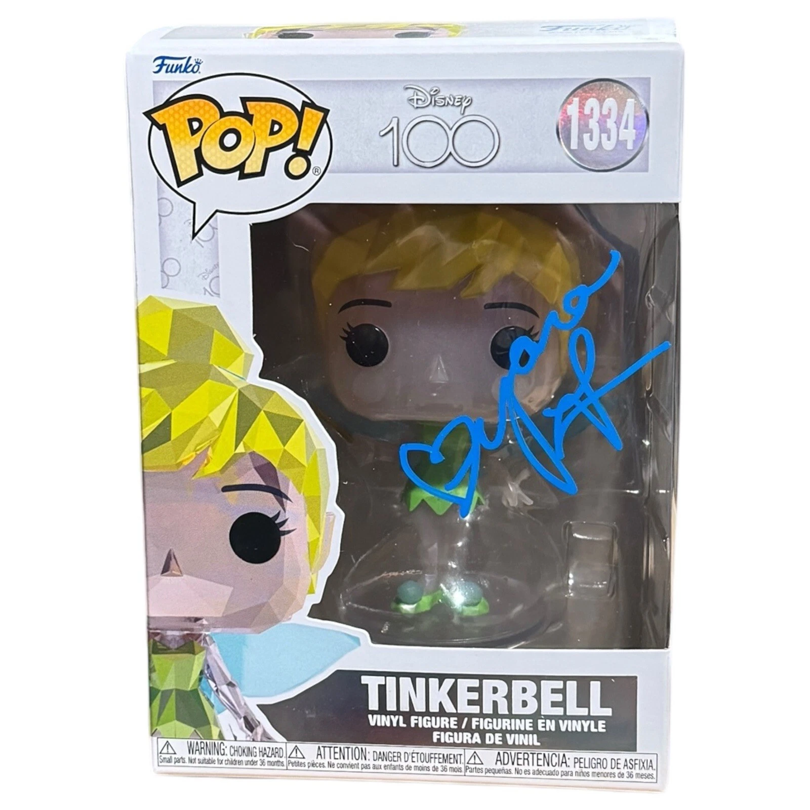 YARA SHAHIDI TINKER BELL SIGNED FUNKO POP PETER PAN & WENDY AUTOGRAPH BECKETT COLLECTIBLE MEMORABILIA