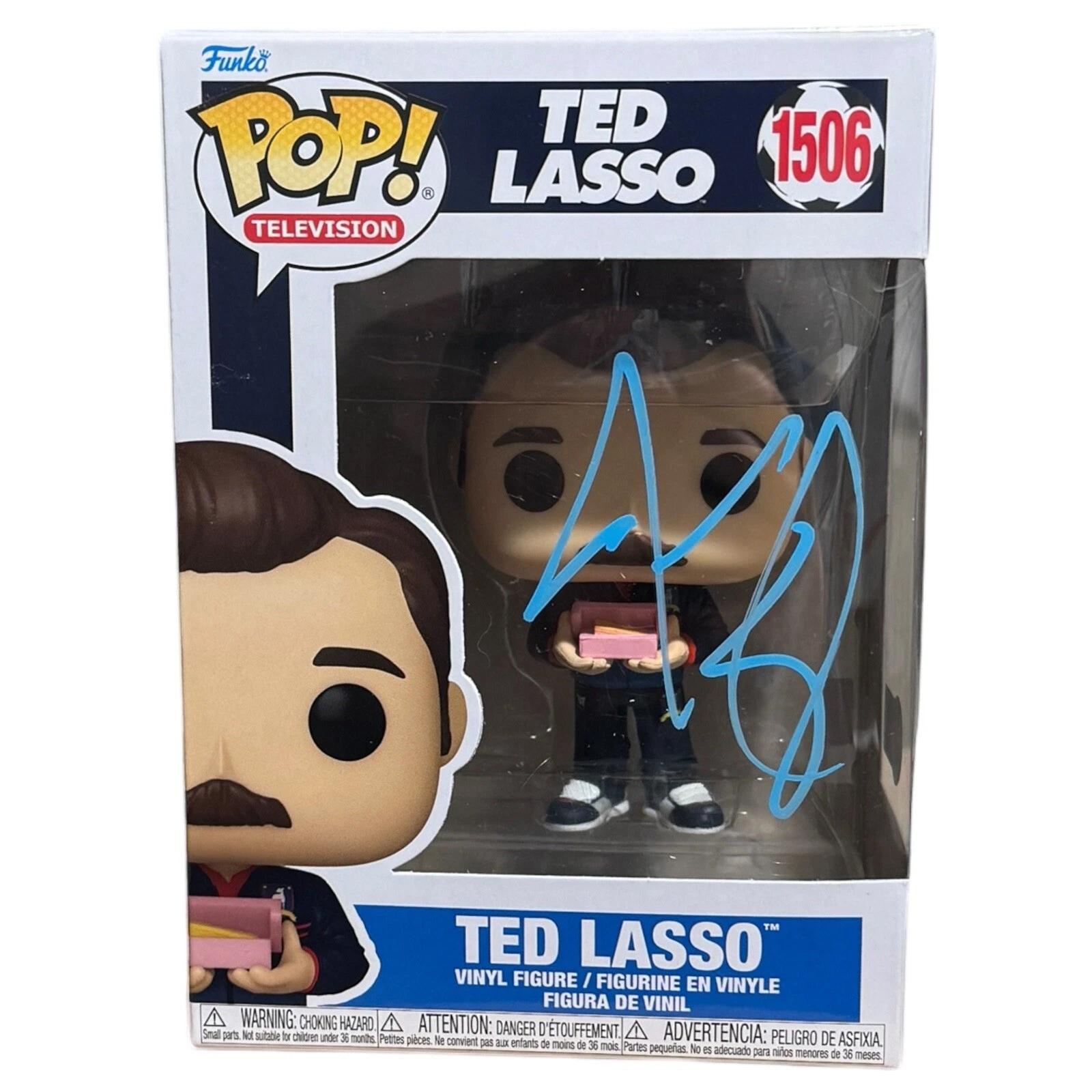 Jason Sudeikis TED LASSO Signed Funko Pop! #1506 Authentic Autograph Beckett COA