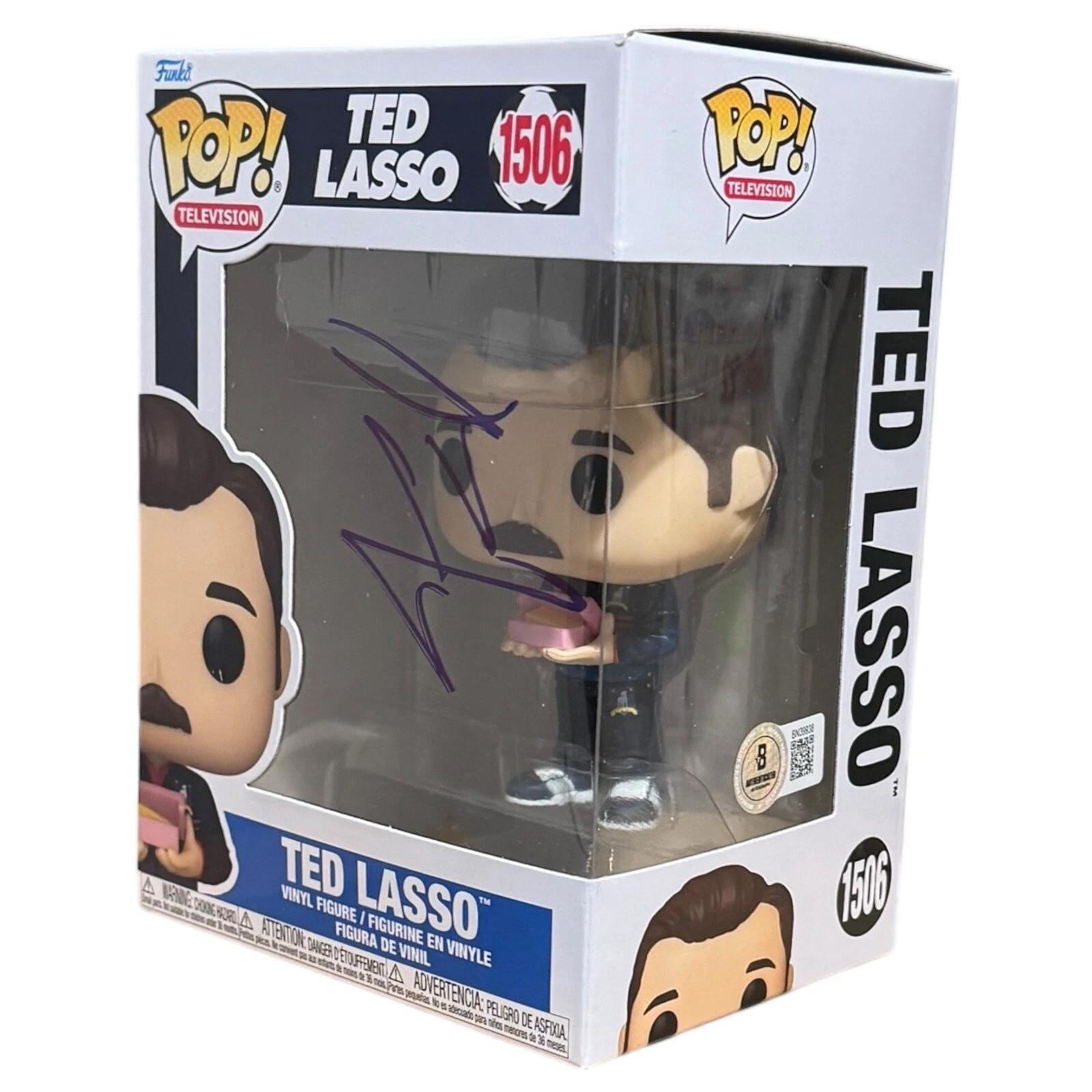 Jason Sudeikis TED LASSO Signed Funko Pop! #1506 Authentic Autograph Beckett COA