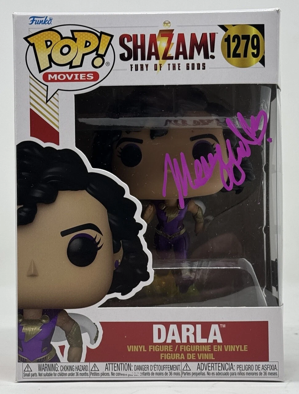Meagan Good Signed Funko Pop Darla Shazam! Fury of The Gods Autograph BAS COA