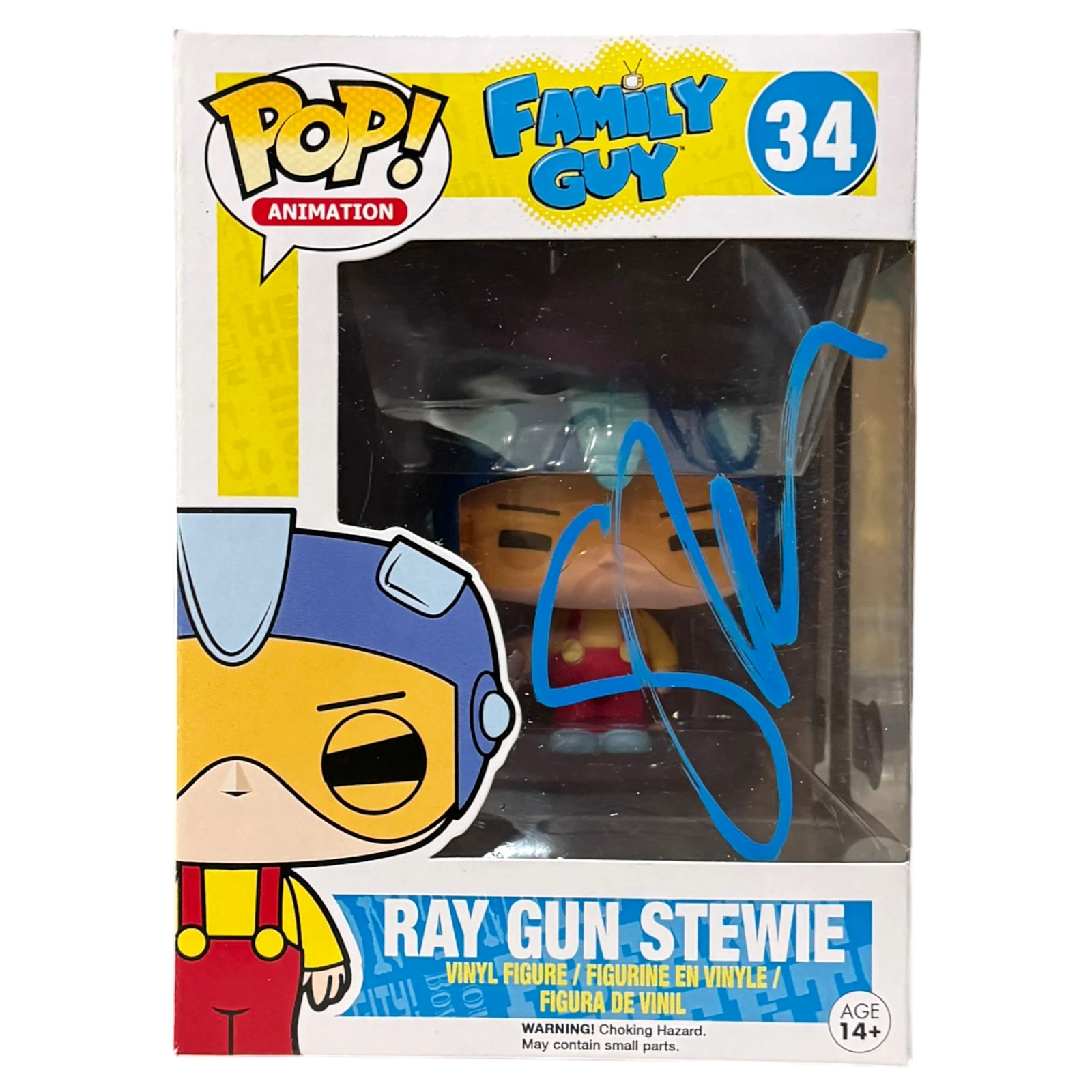 Seth MacFarlane Signed Ray Gun Stewie Funko Pop Family Guy Autograph Beckett COA