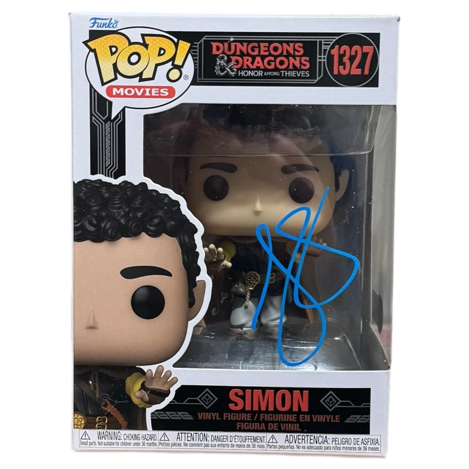Justice Smith Signed Funko Pop Dungeons & Dragons Simon #1327 Autograph Beckett