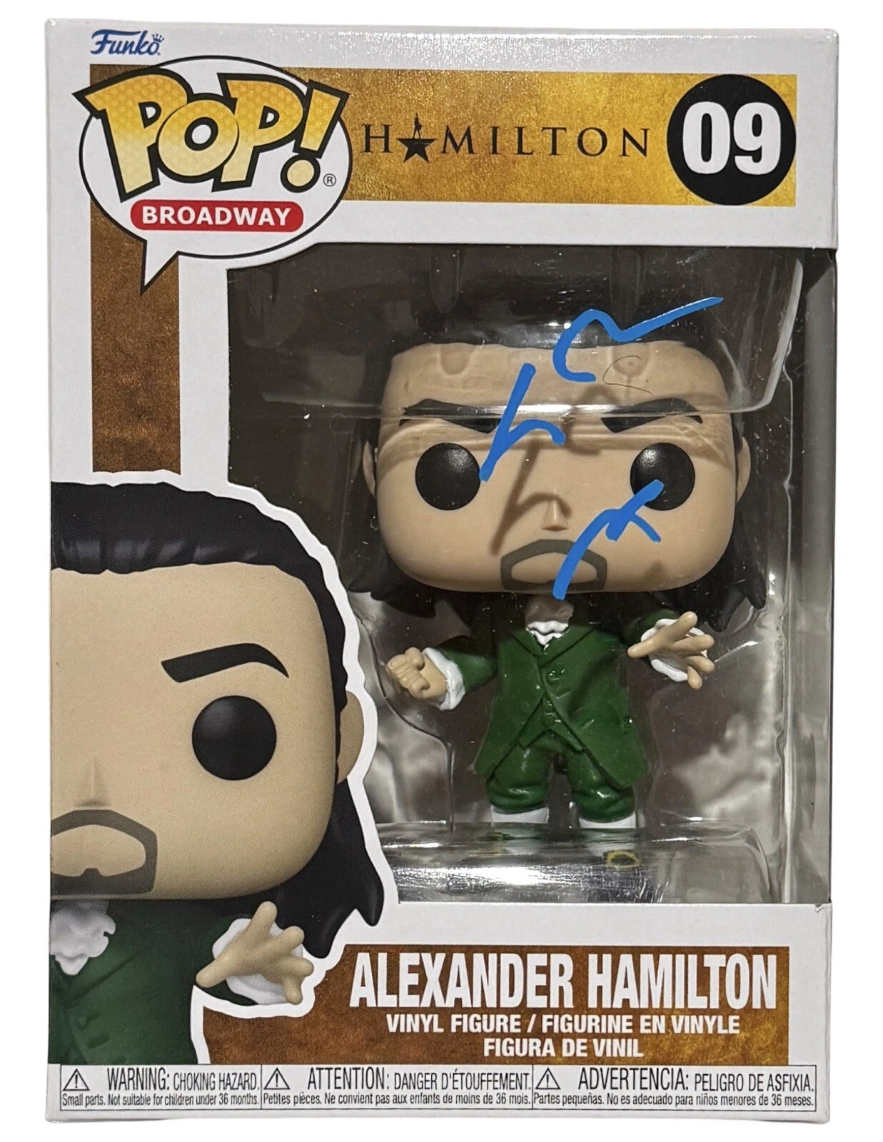 Lin-Manuel Miranda Signed Autograph Alexander Hamilton Funko Pop #09 Beckett COA