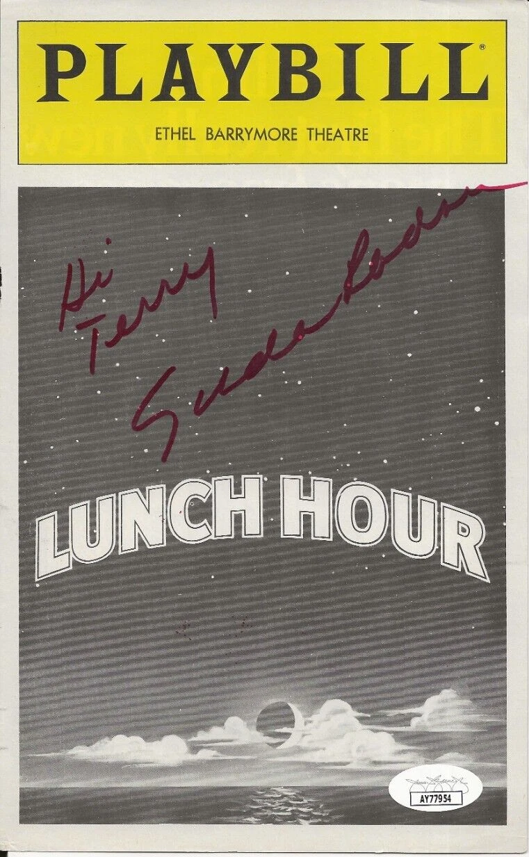 Gilda Radner SIGNED Lunch Hour Playbill Cover Page JSA Autographed Broadway SNL