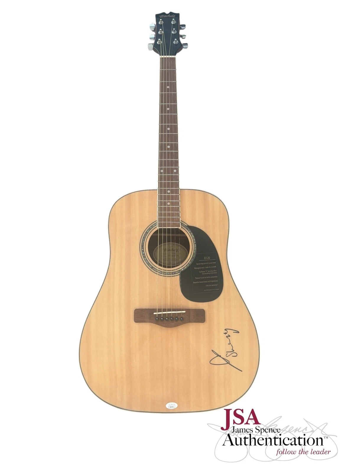 Shaboozey Signed Autographed Mitchell Acoustic Guitar A Bar Song (Tipsy) JSA COA