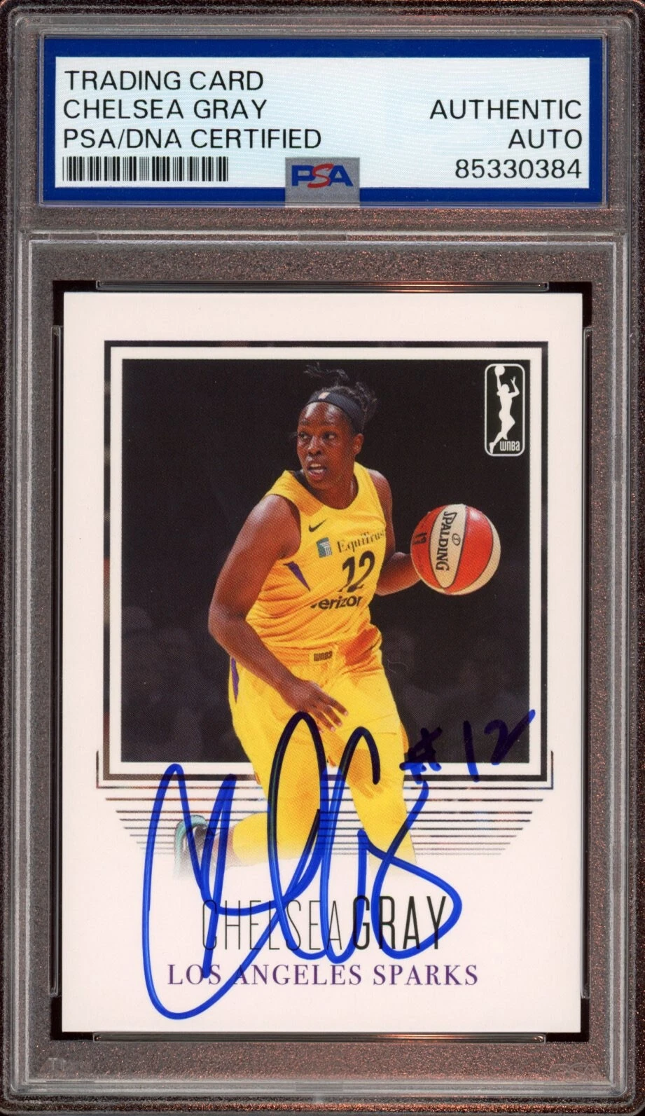 2018 Rittenhouse WNBA #60 Chelsea Gray Signed Card Auto /500 Psa/Dna LA Sparks