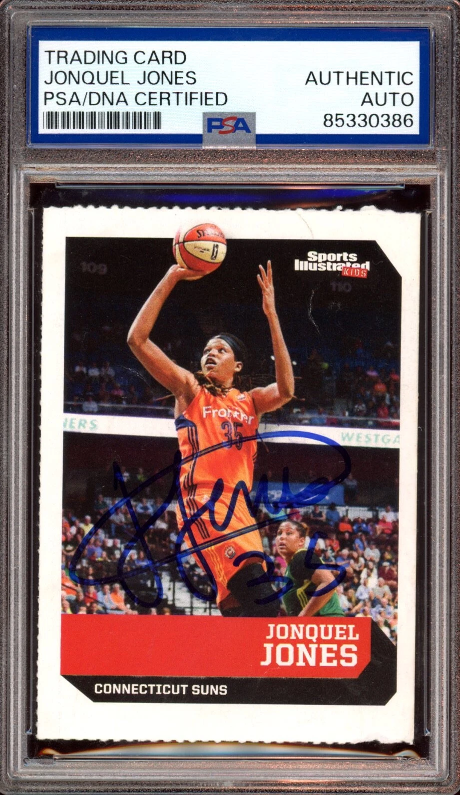 2018 SI For Kids #724 Jonquel Jones Signed Rookie Card Auto Psa/Dna RC Sun