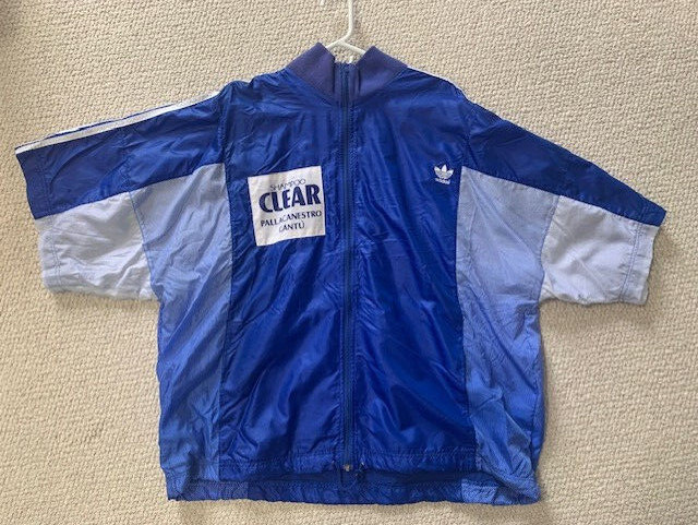 ROOSEVELT BOUIE HAND SIGNED SHAMPOO CLEAR CANTU ADIDAS ITALIAN WARM UP TOP+COA