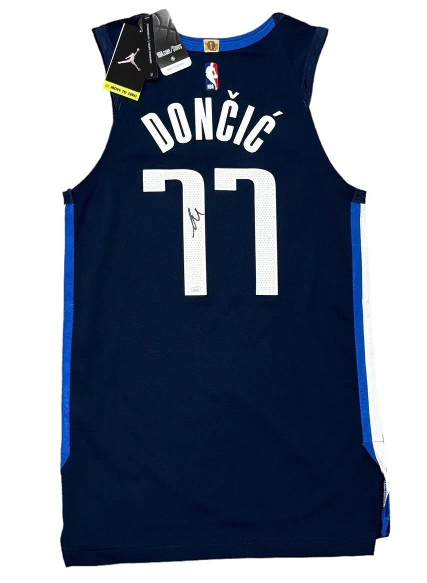 Luka Doncic Signed Authentic On Court VaporKnit Jersey JSA LOA Mavericks #77