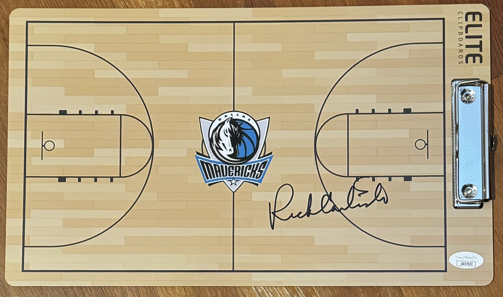 Rick Carlisle Signed Autographed Dallas Mavericks Coaches Clipboard JSA COA