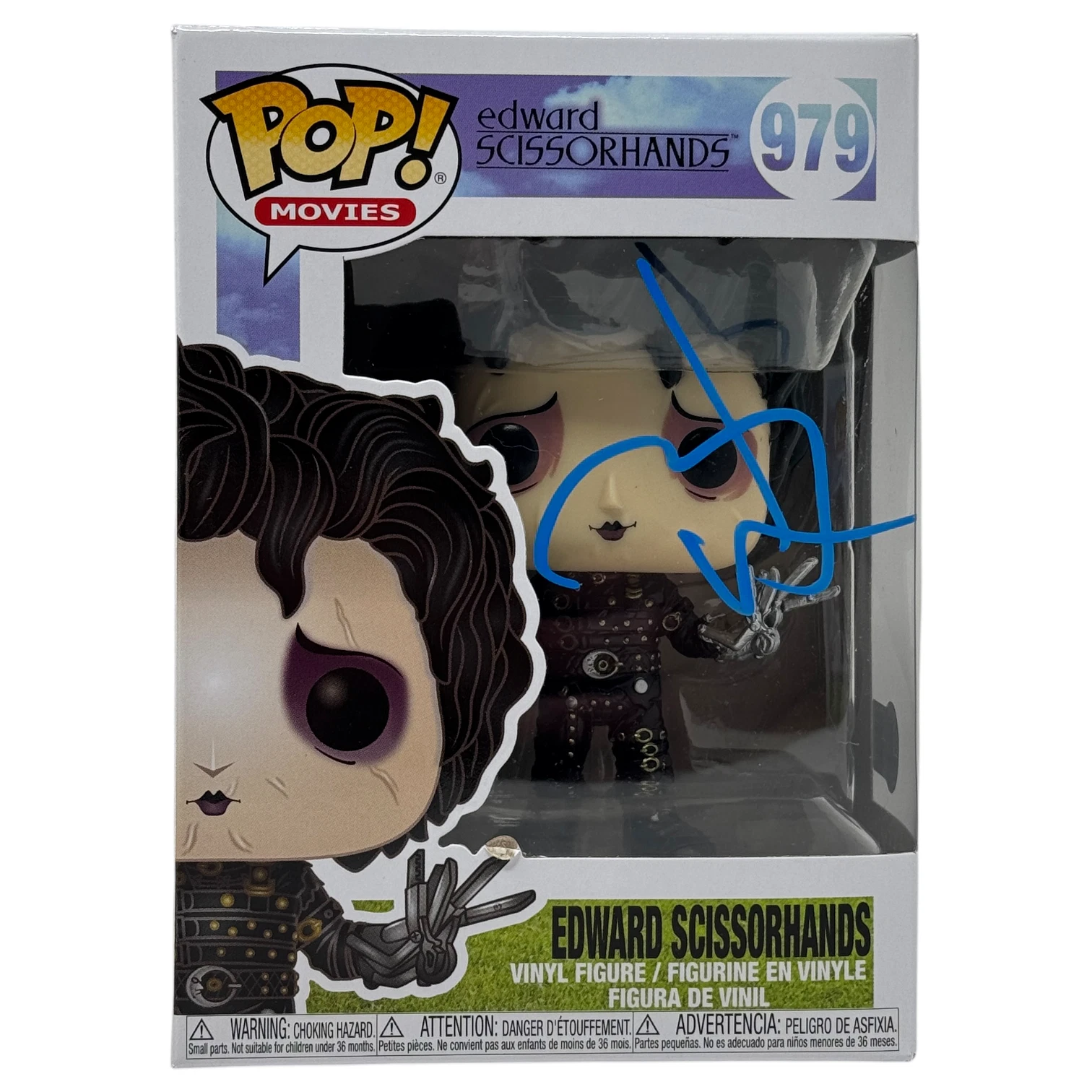 Johnny Depp Signed Autograph Edward Scissorhands Funko Pop #979 Beckett COA