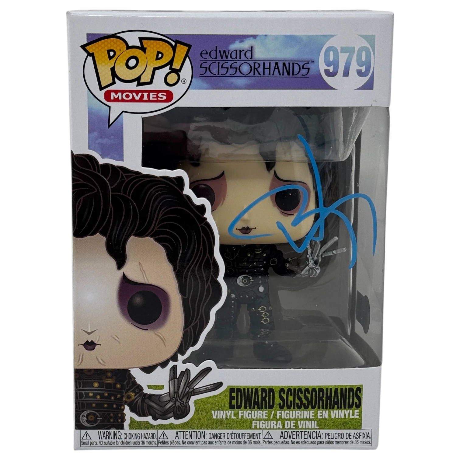Johnny Depp Signed Autograph Edward Scissorhands Funko Pop #979 Beckett COA
