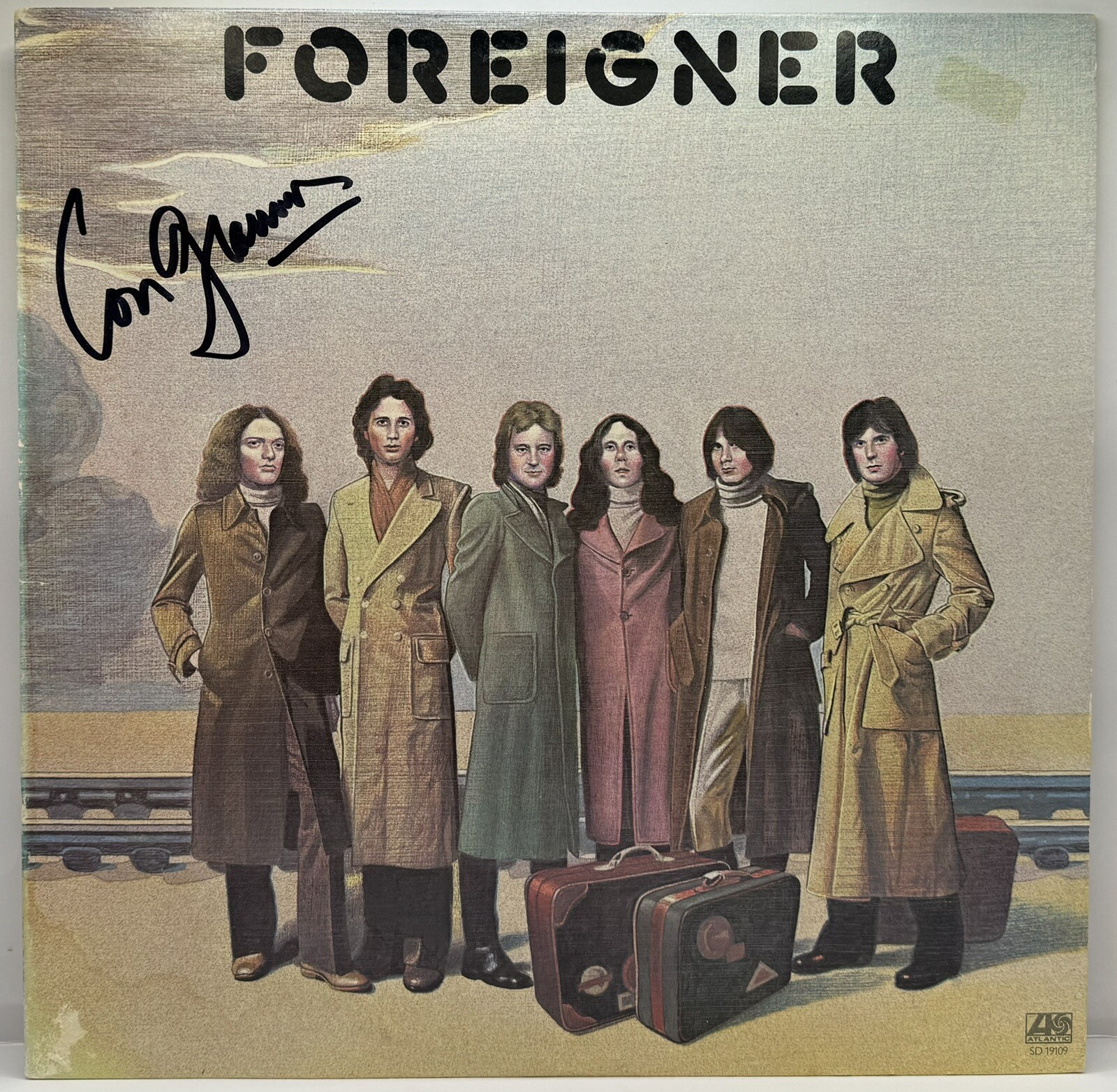 Lou Gramm Signed Autographed Foreigner Self Titled Vinyl Record JSA COA
