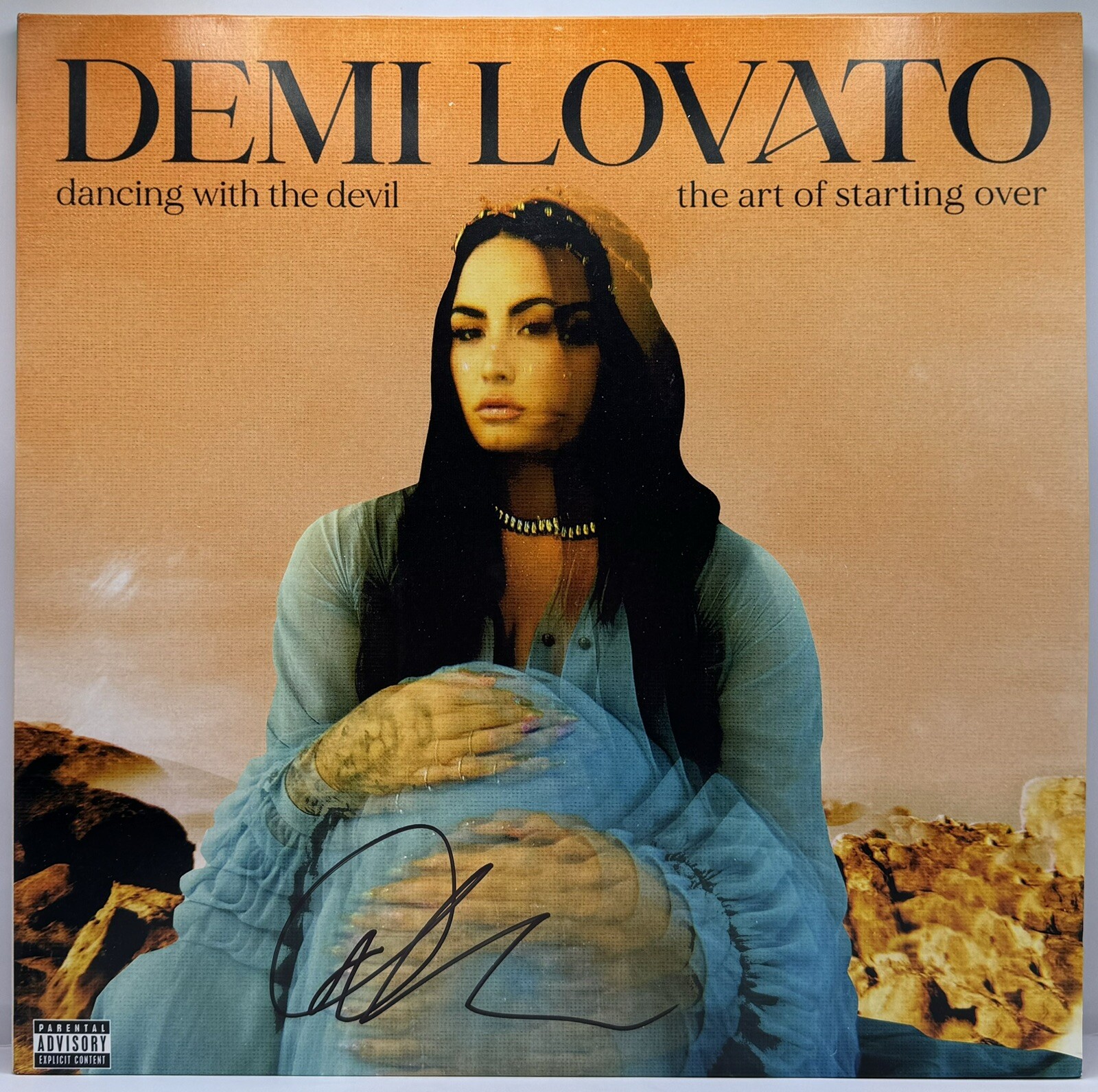 Demi Lovato Signed Autographed Dancing With The Devil Vinyl Record JSA COA