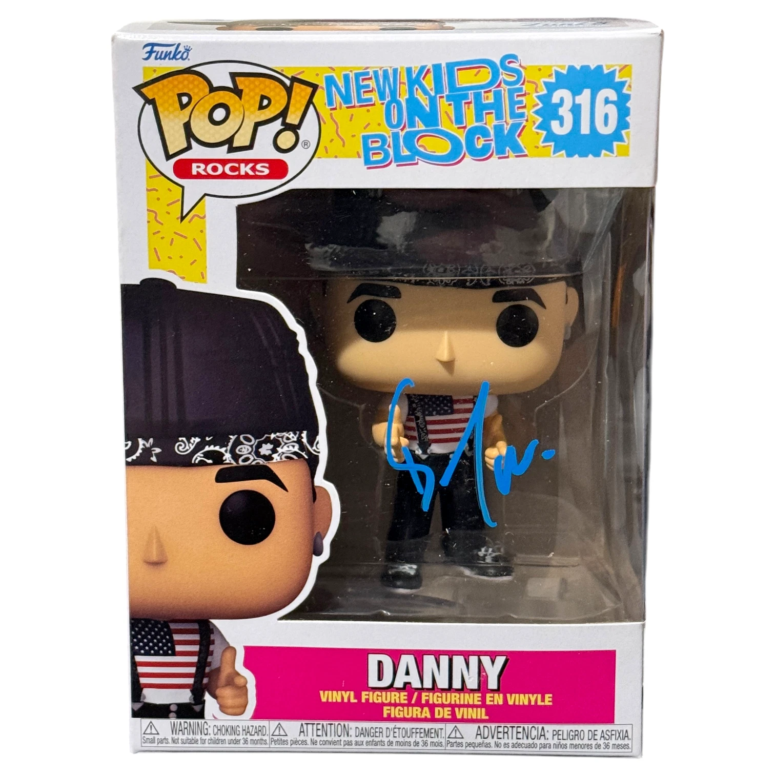 Danny Wood Signed New Kids On The Block Funko Pop #316 Autograph Beckett COA