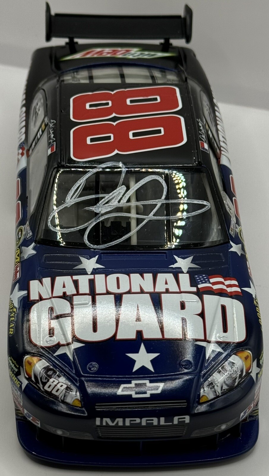Dale Earnhardt Jr Signed Autographed 1:24 Diecast Race Car National Guard Chevy