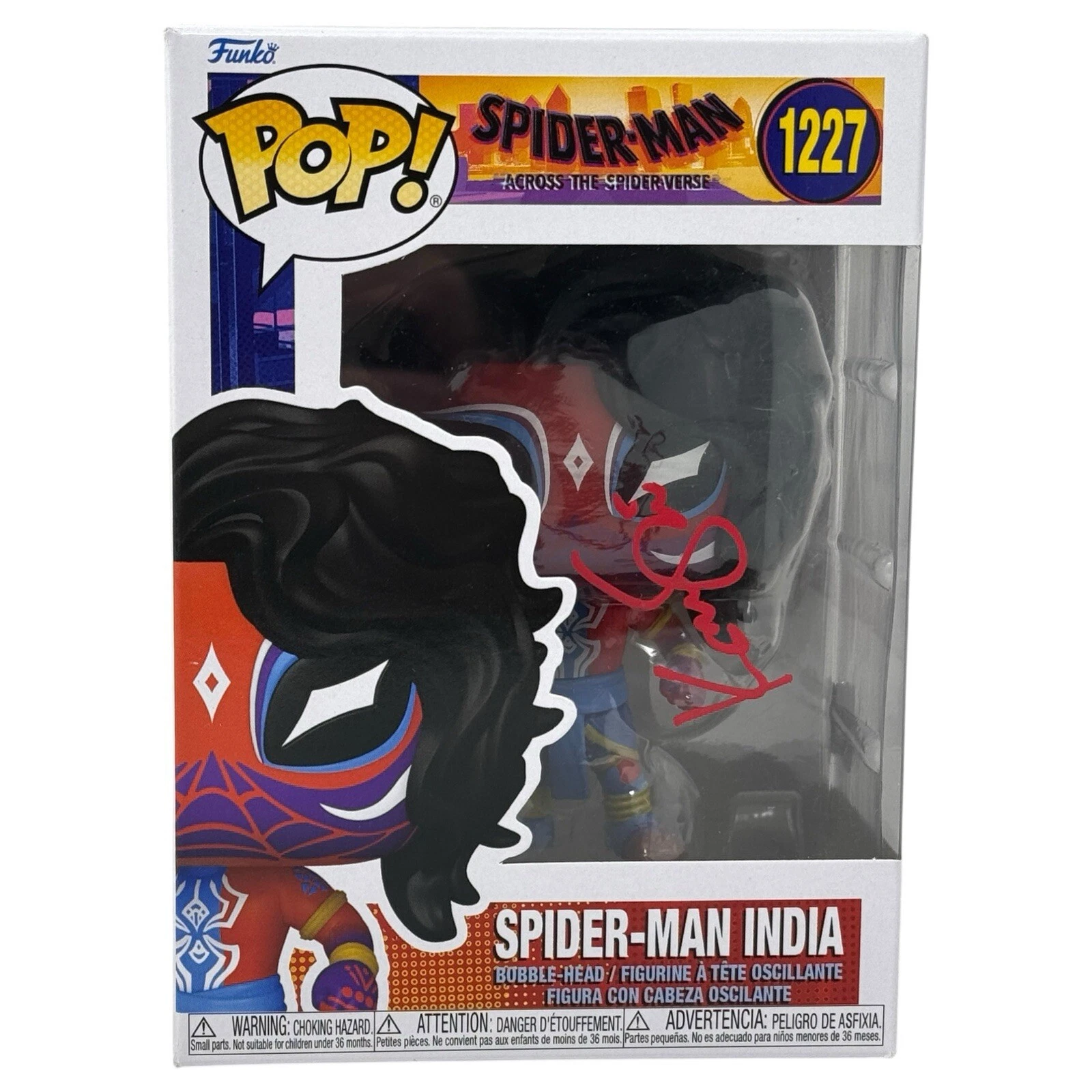 Karan Soni Signed Spider-Man India Funko Pop Into The Spider-Verse Autograph BAS