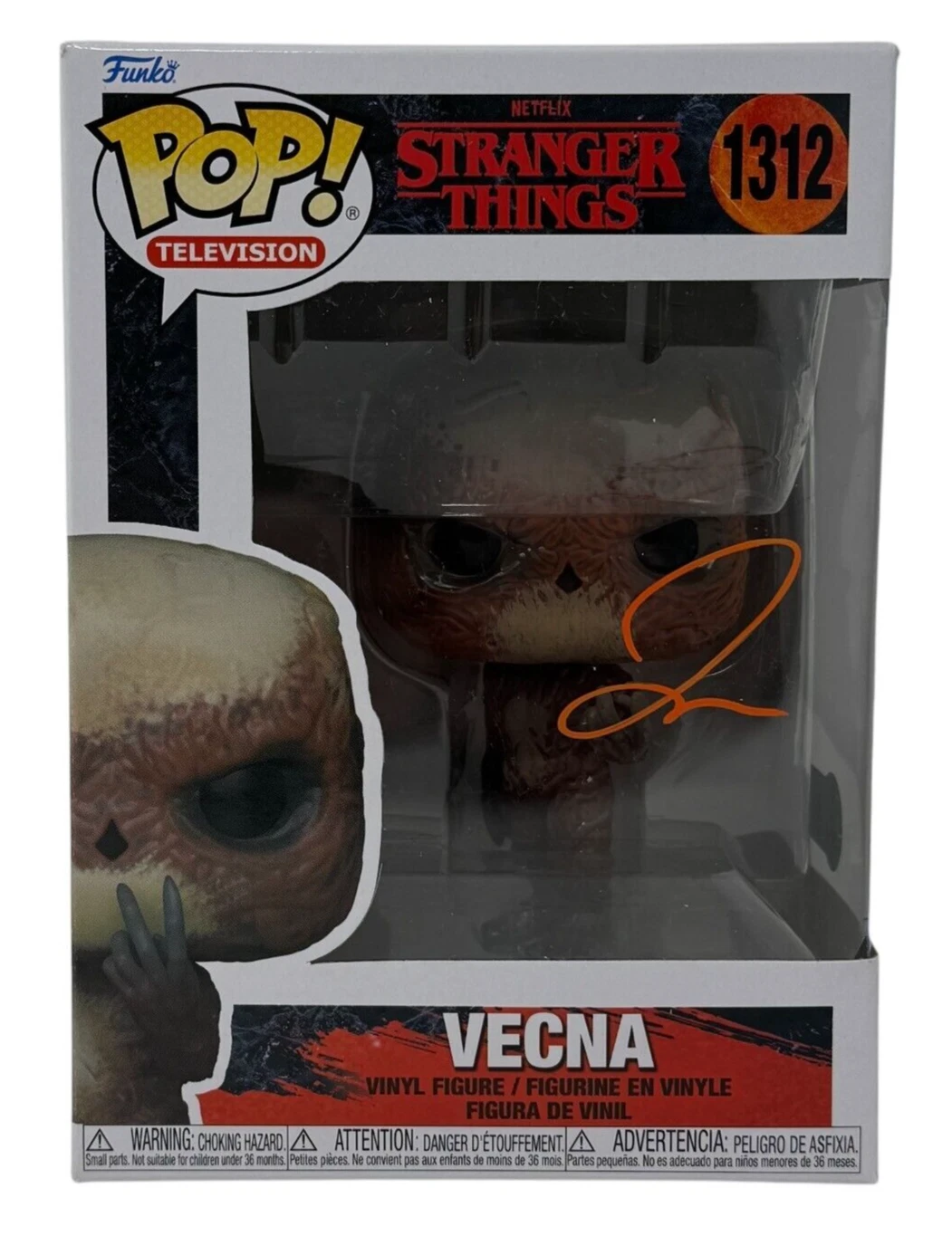 Jamie Campbell Bower Stranger Things Signed Vecna Funko Pop Autograph Beckett