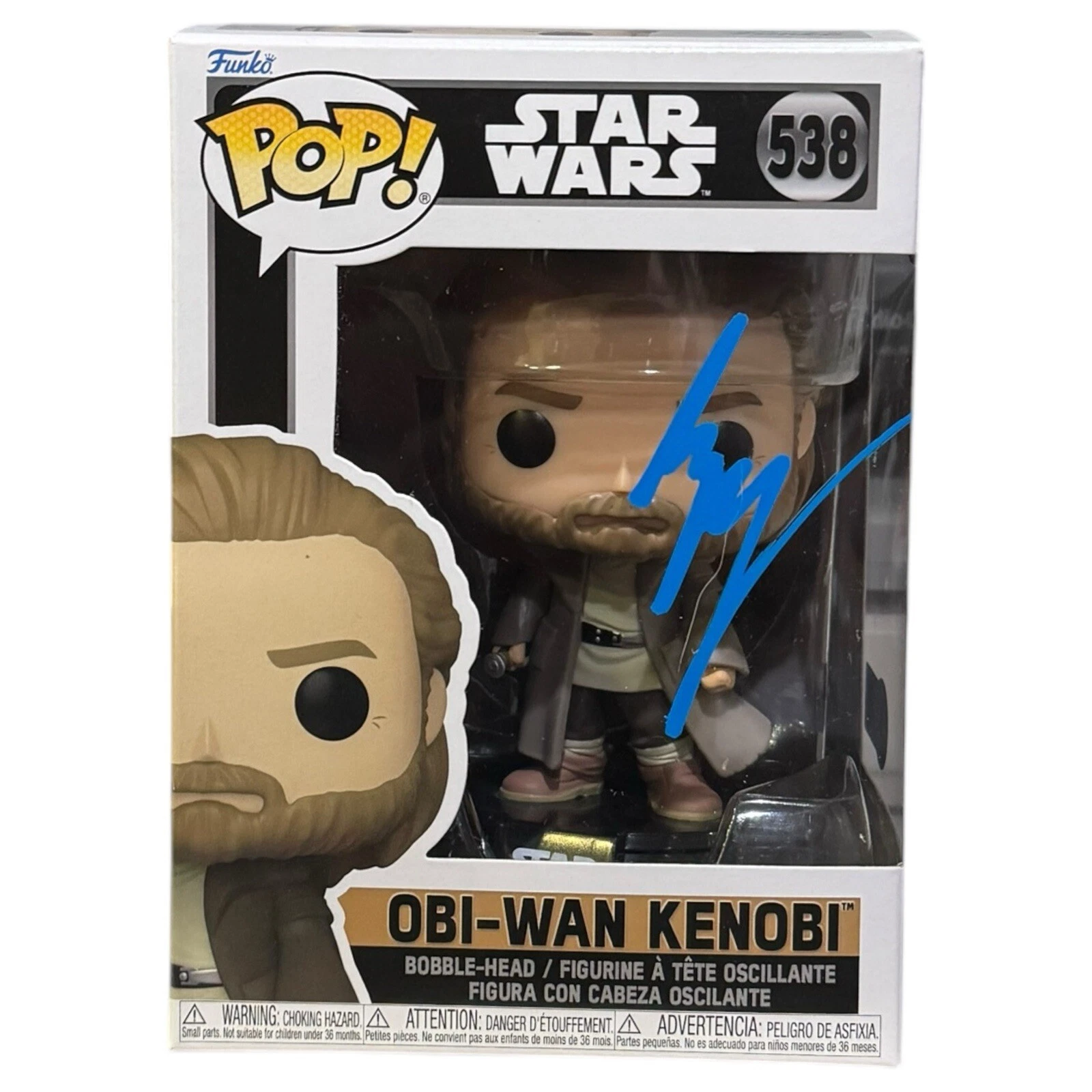 Ewan McGregor Star Wars OBI-WAN KENOBI Signed Autograph Funko Pop Beckett COA