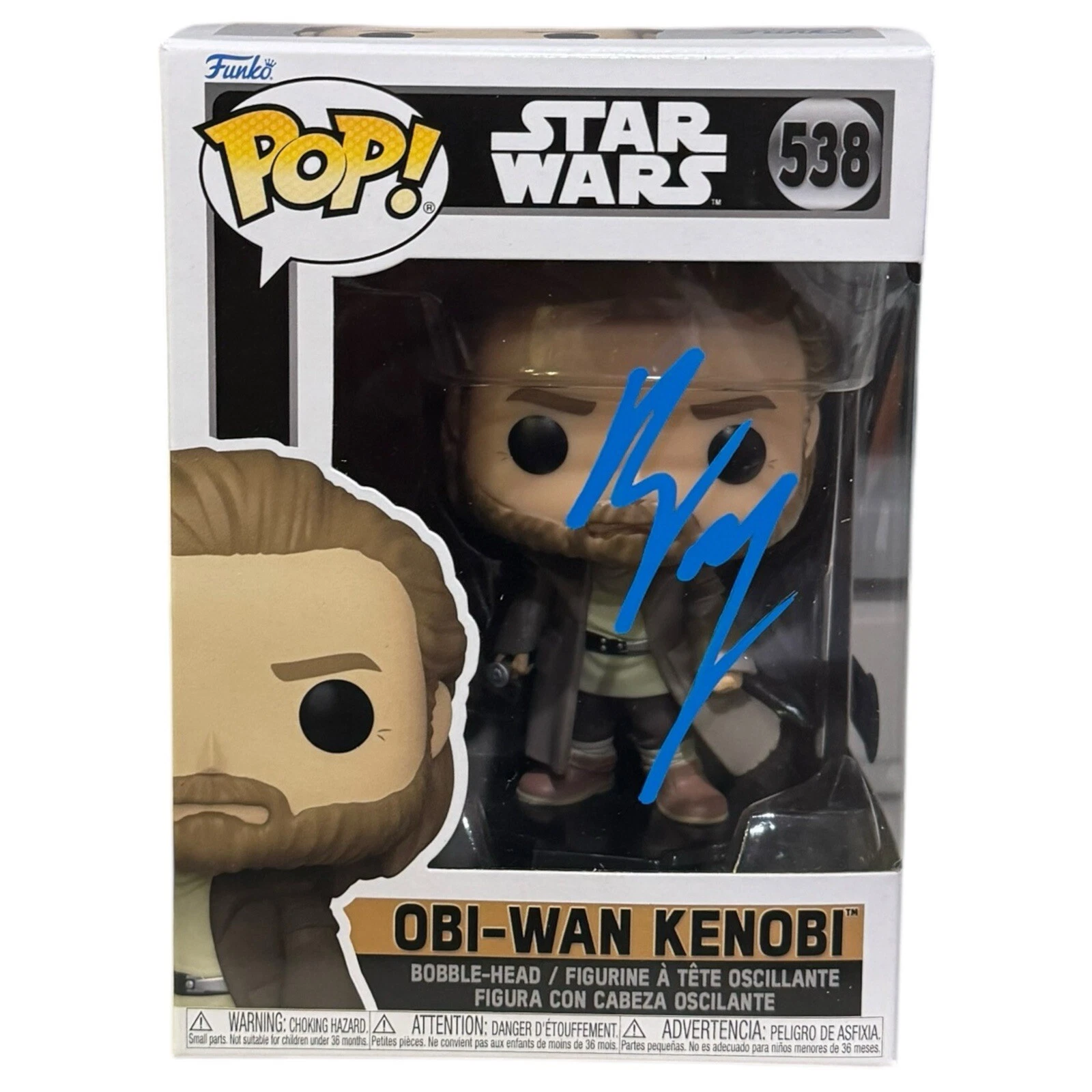 Ewan McGregor Star Wars Signed OBI-WAN KENOBI Autograph Funko Pop Beckett COA