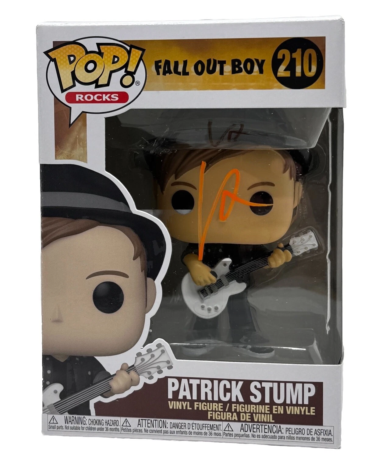 Patrick Stump Fall Out Boy Signed Autographed Funko Pop Rocks #210 Figure COA