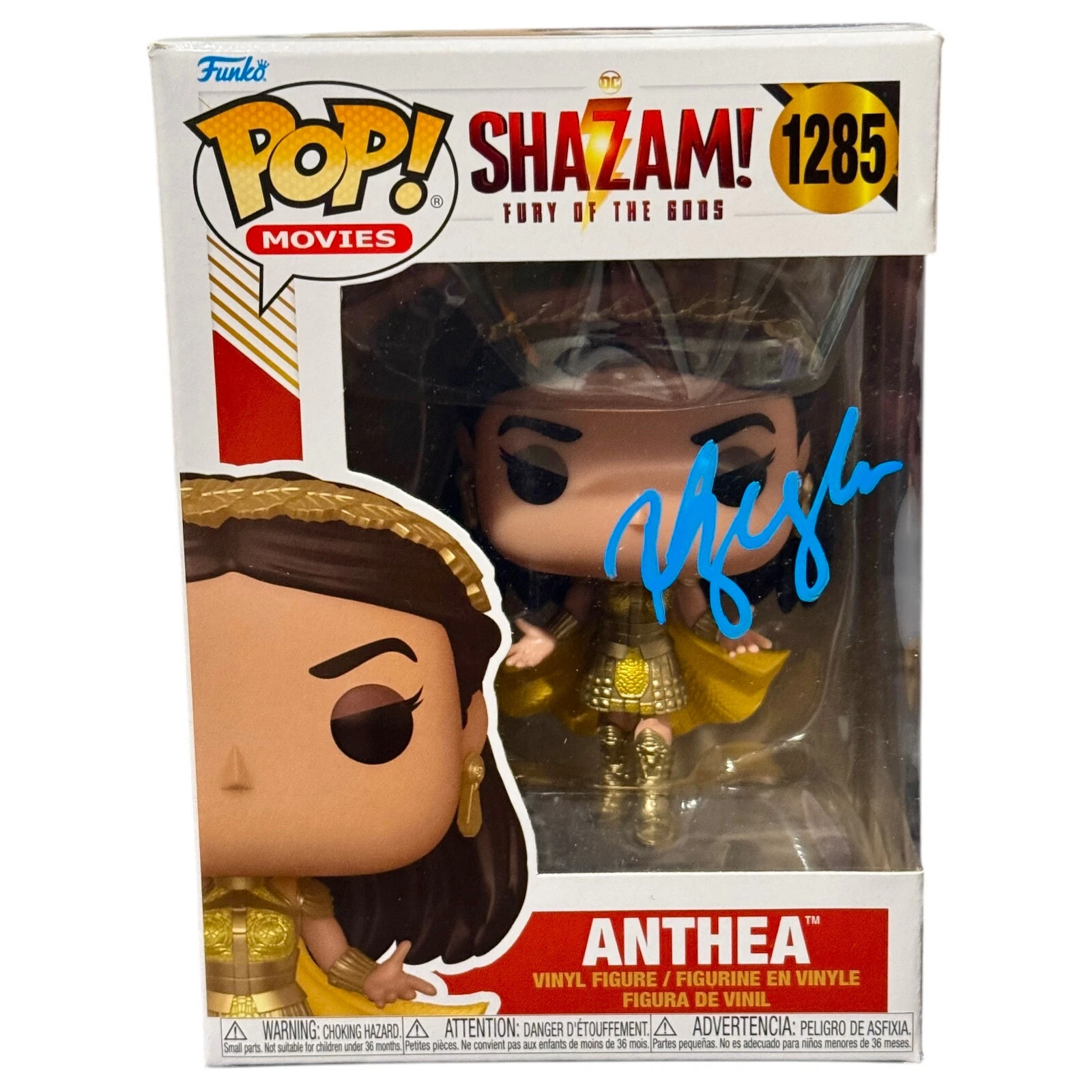 Rachel Zegler Shazam Fury of The Gods Signed Anthea Funko Pop 1285 Autograph BAS