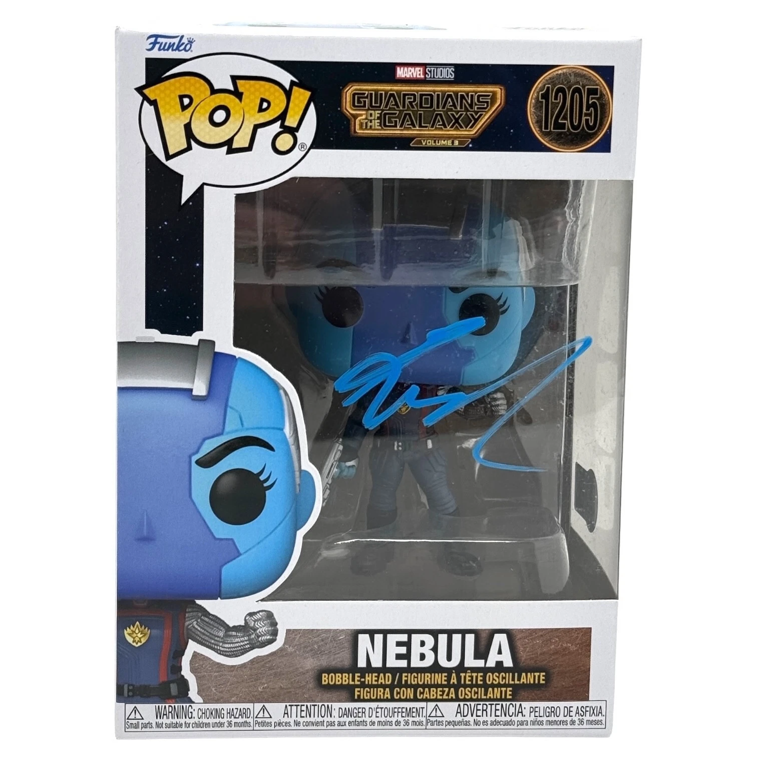 Karen Gillan Signed Nebula Funko Pop Guardians of The Galaxy Autograph BAS COA