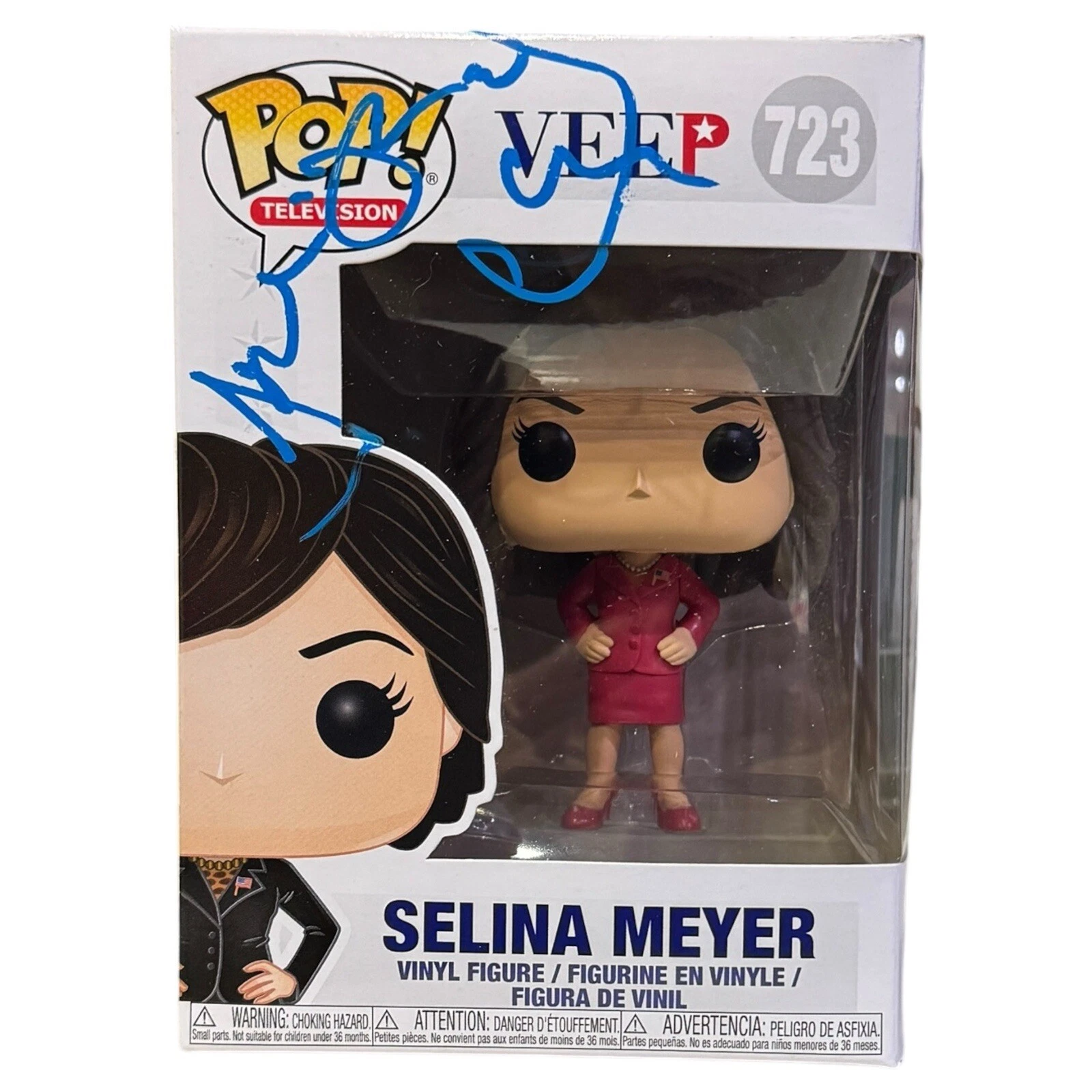 Julia Louis-Dreyfus VEEP Signed Selina Meyer Funko Pop 723 Autograph Beckett COA