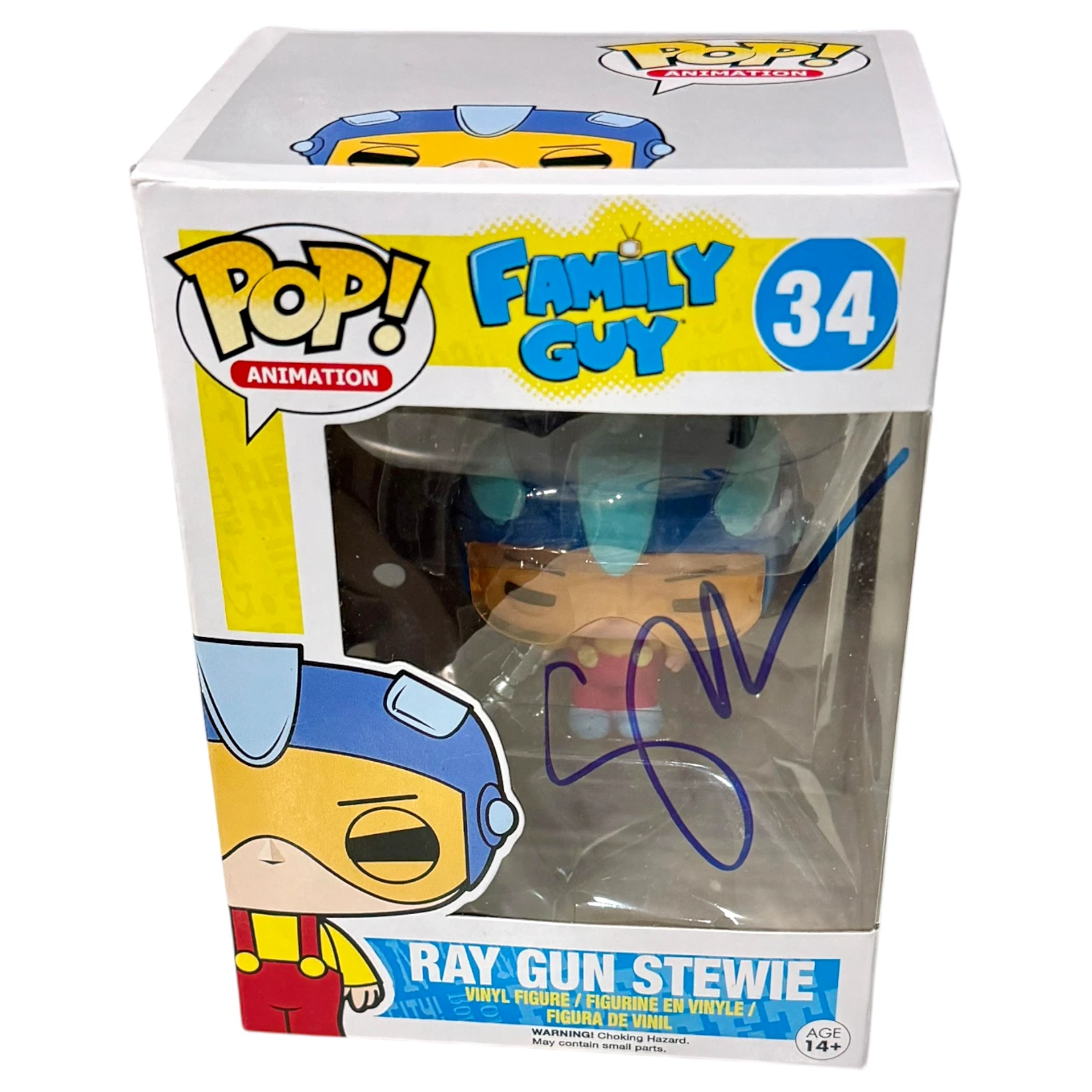 Seth MacFarlane Signed Ray Gun Stewie Funko Pop Family Guy Autograph Beckett COA