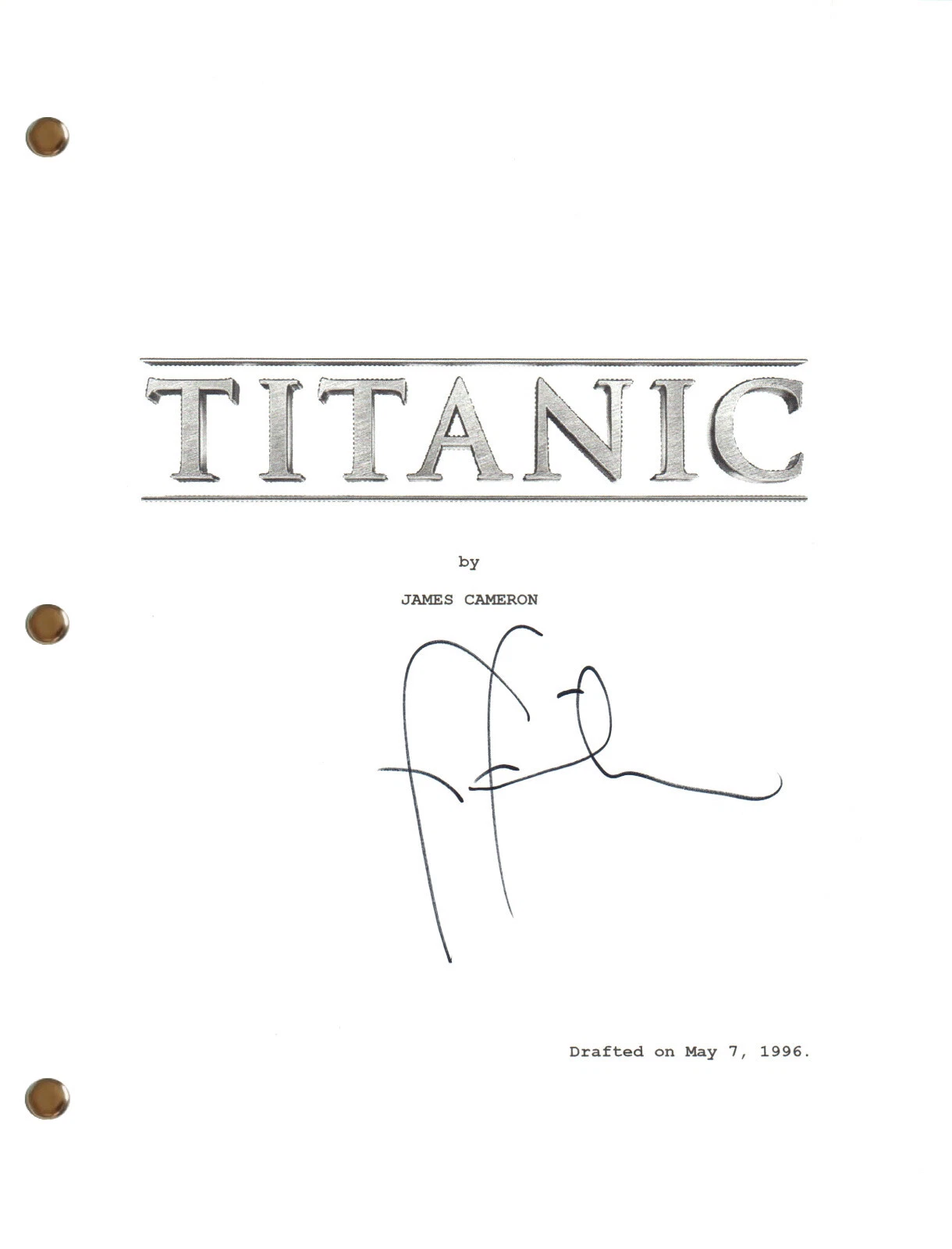 Frances Fisher Signed Autograph TITANIC Movie Script Screenplay Autograph COA