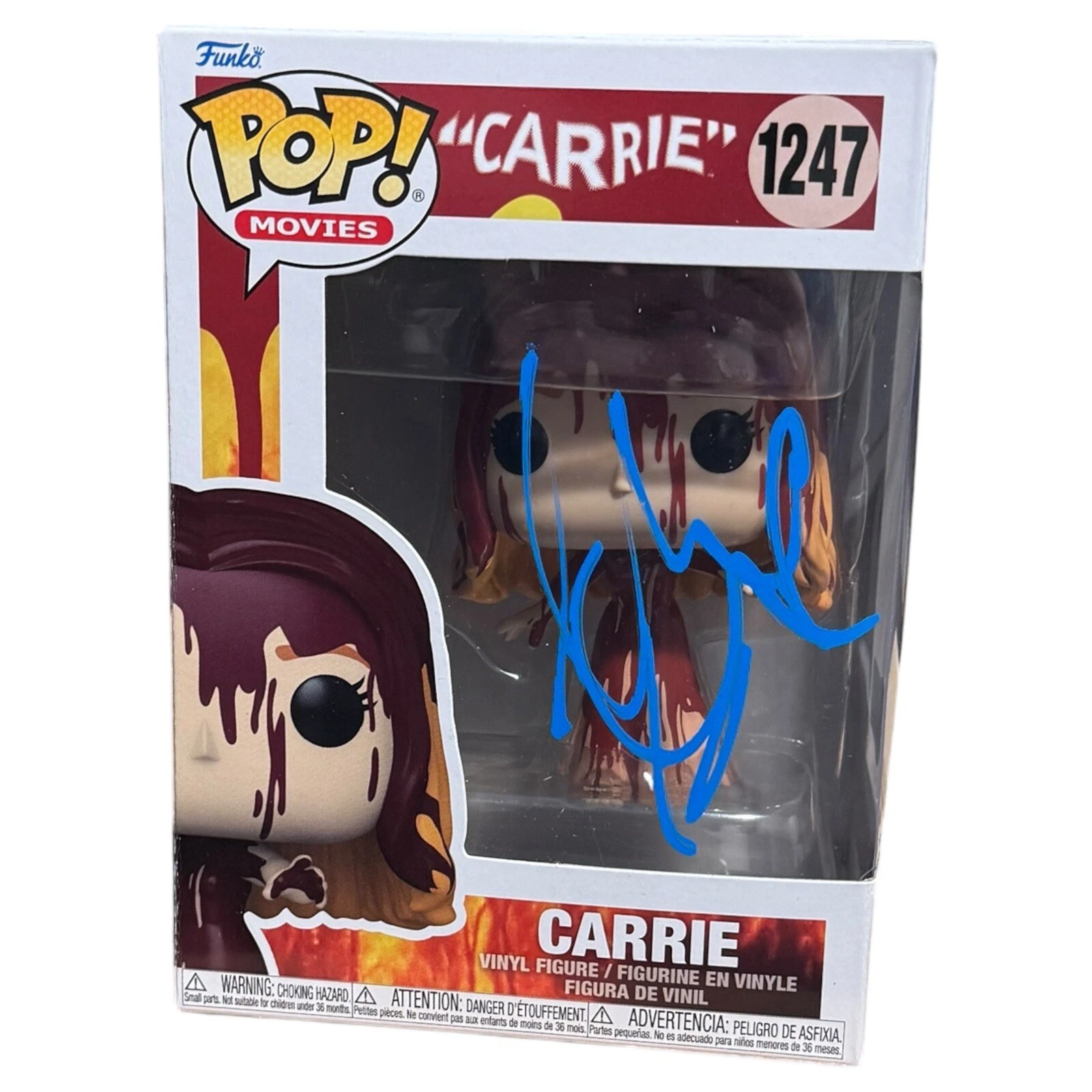 Chloe Moretz Signed CARRIE Funko Pop #1247 Horror Movie Autograph Beckett COA