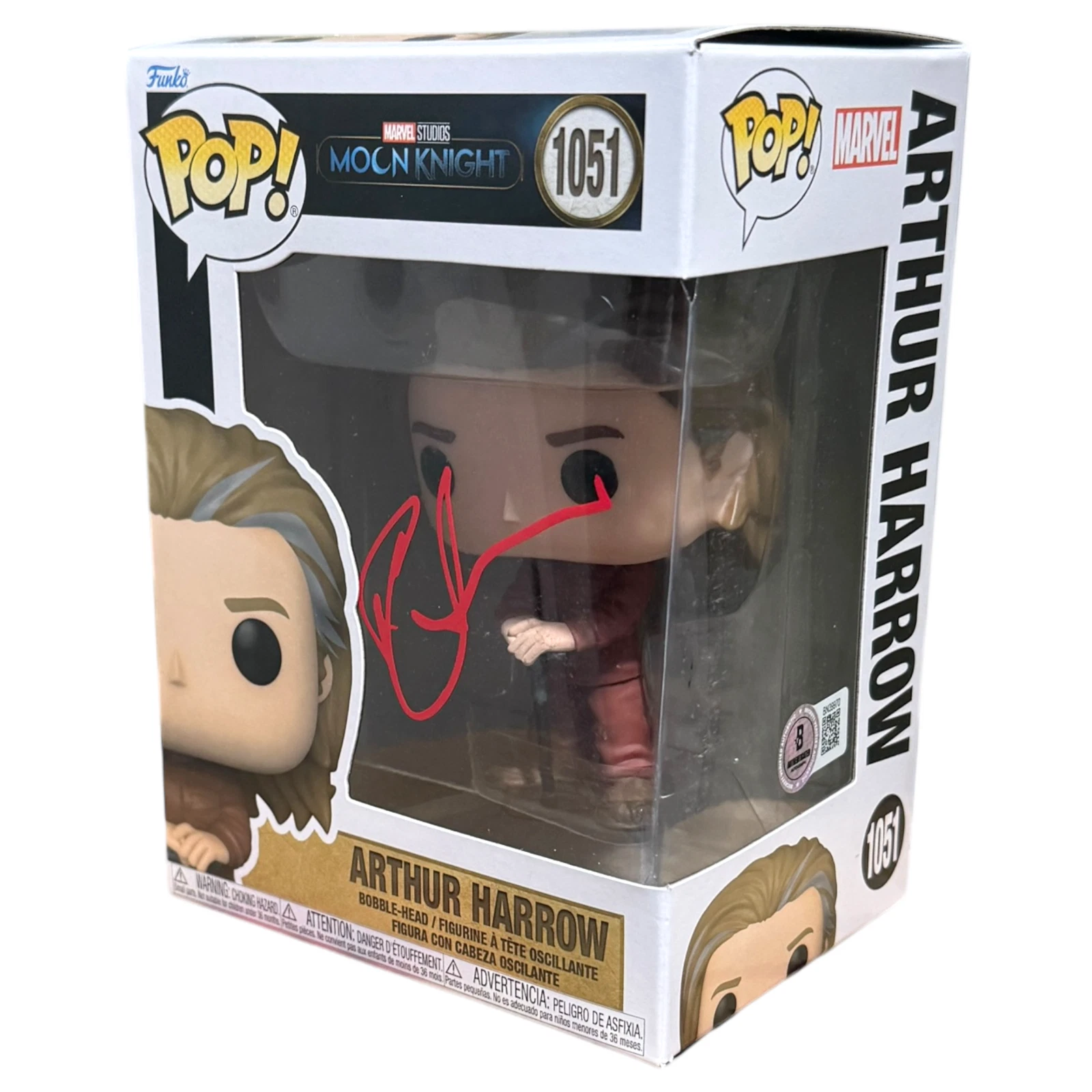 Ethan Hawke Moon Knight Signed Arthur Harrow Funko Pop Autograph Marvel Beckett