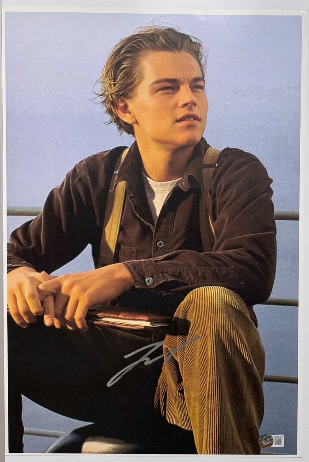 Leonardo DiCaprio Signed TITANIC 12x18 Photo Poster Leo Beckett COA