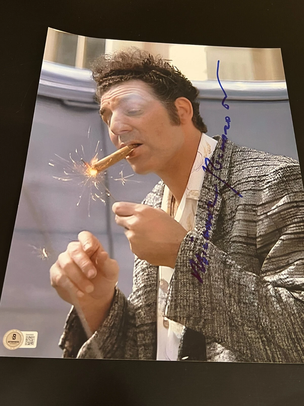 MICHAEL RICHARDS SIGNED AUTOGRAPH 11x14 PHOTO SEINFELD BECKETT BAS AUTOGRAPH COA