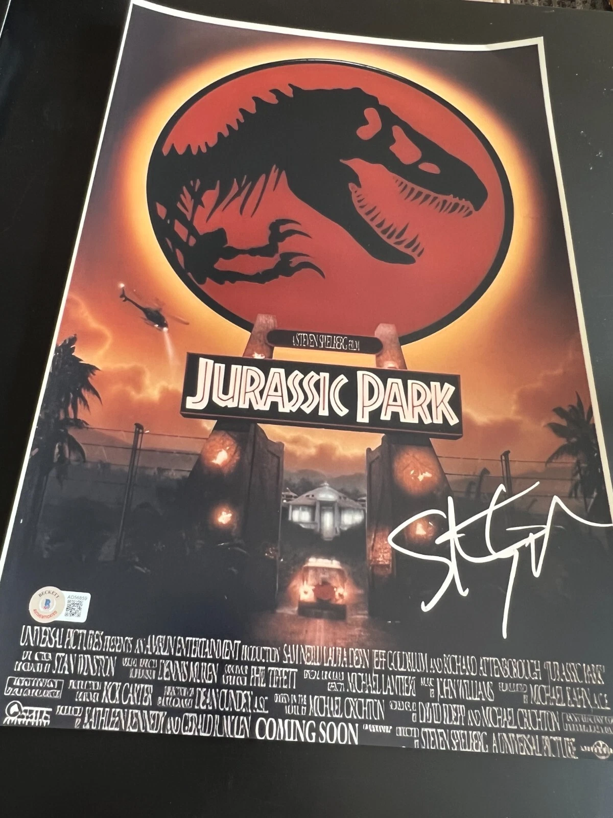 STEVEN SPIELBERG SIGNED AUTOGRAPH 12x18 PHOTO JURASSIC PARK BECKETT BAS COA E
