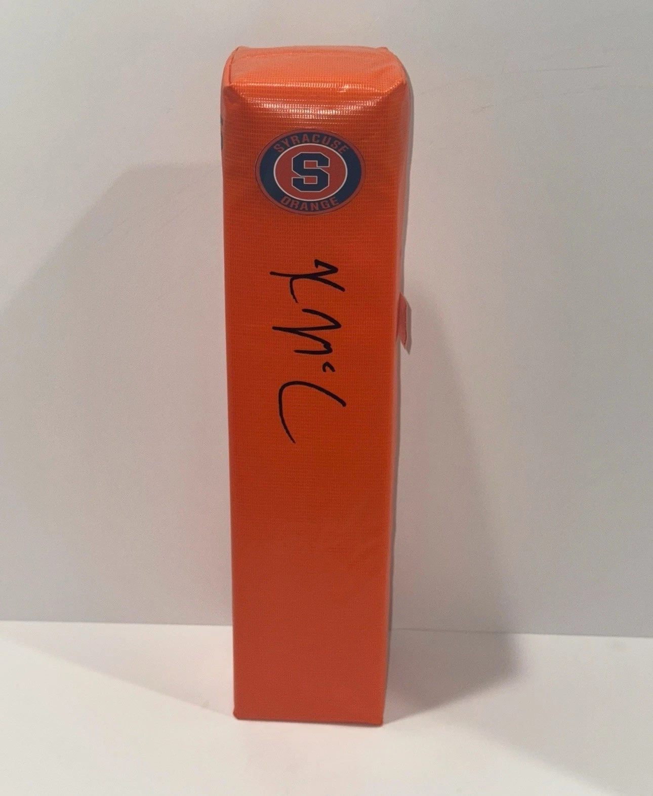 KYLE MCCORD SIGNED TOUCHDOWN PYLON SYRACUSE ORANGE FOOTBALL PROOF JSA COA