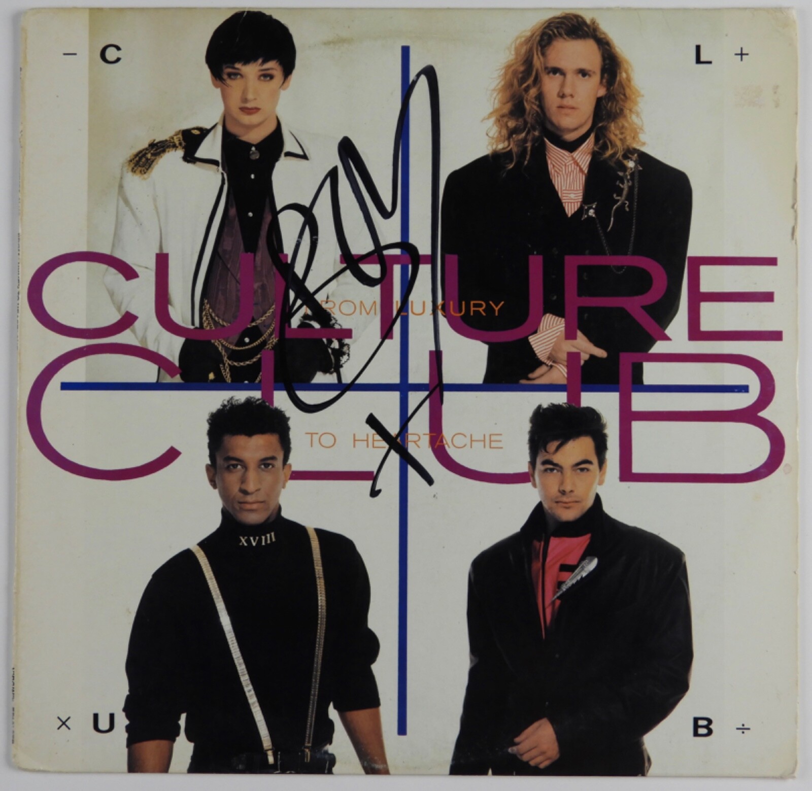 Boy George JSA Signed Autograph Record Album Vinyl Insert Culture Club