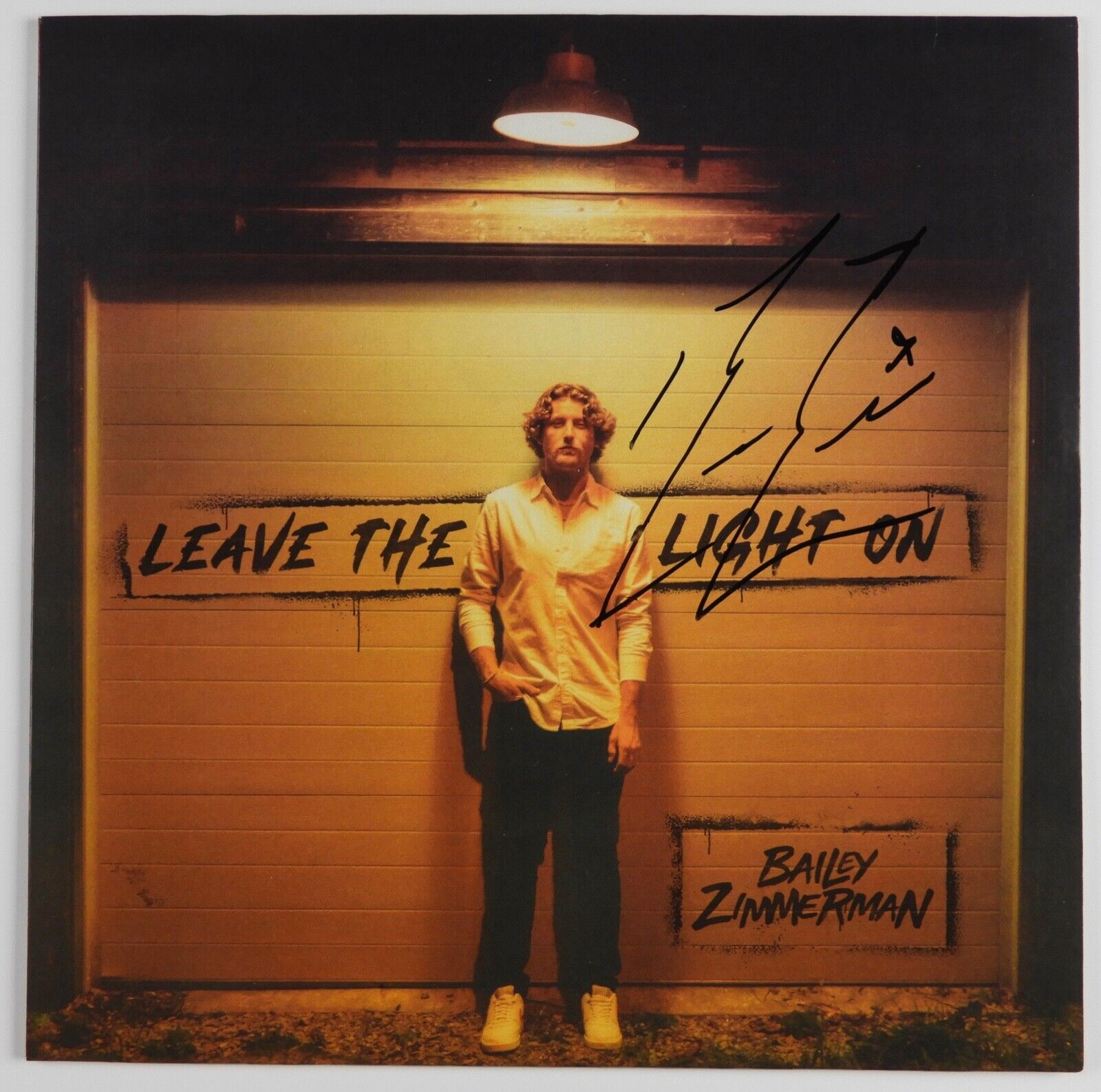 Bailey Zimmerman JSA Signed Autograph Record Album Vinyl Leave The Light On