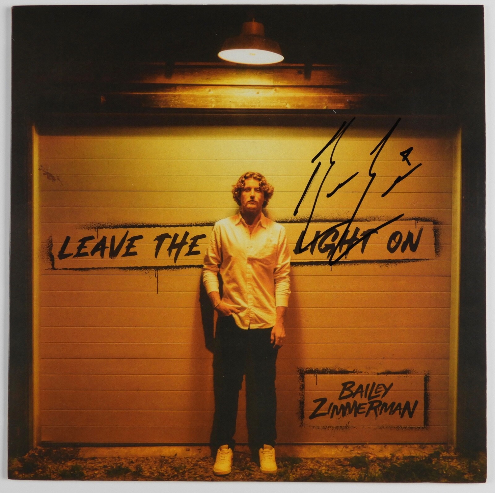 Bailey Zimmerman JSA Signed Autograph Record Album Vinyl Leave The Light On