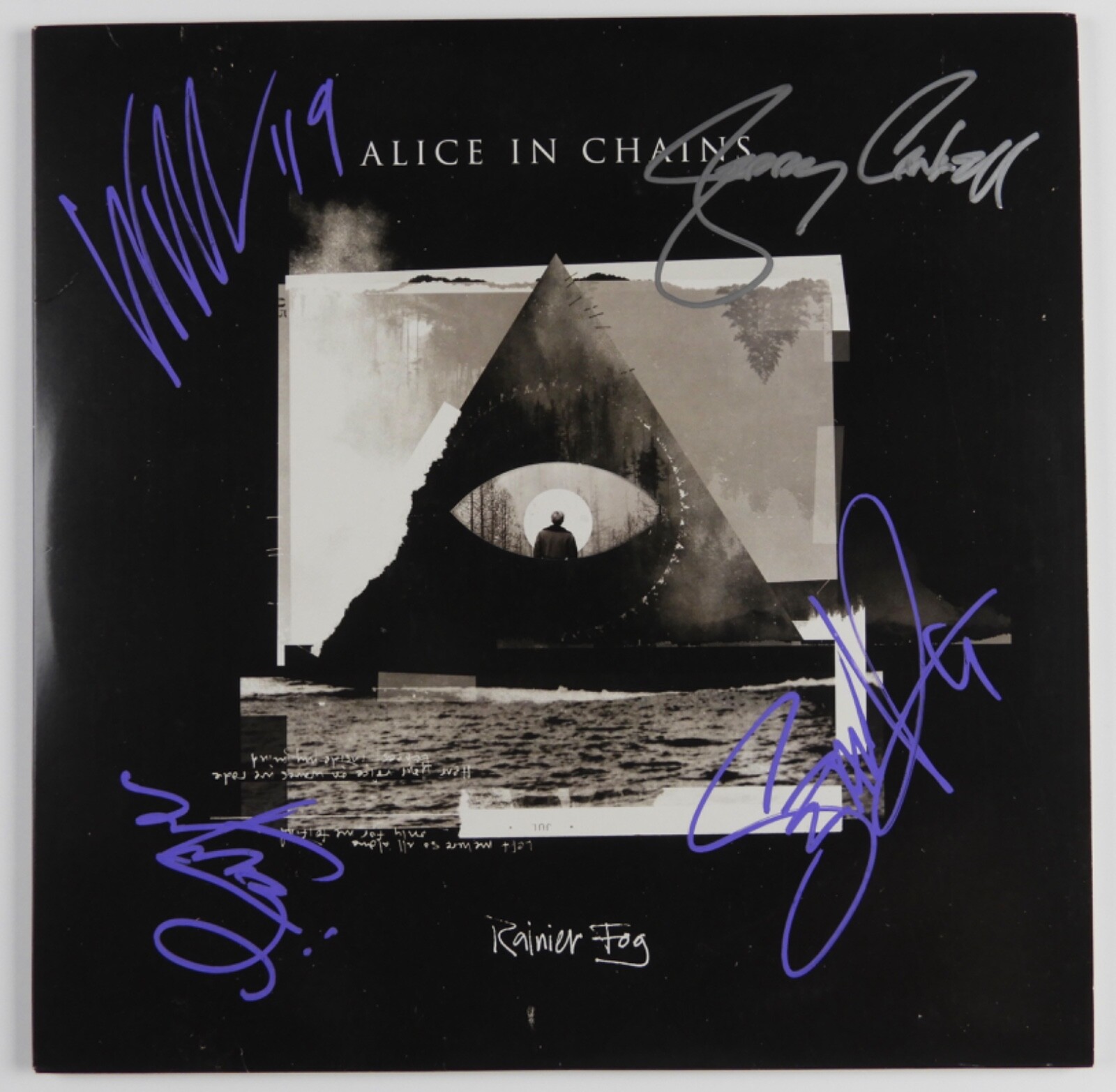 Alice In Chains JSA Fully Signed Autograph Vinyl Record Jerry Cantrell