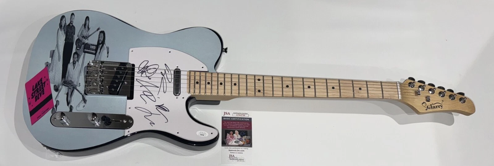 LAKE STREET DIVE SIGNED CUSTOM ELECTRIC GUITAR RACHAEL PRICE ALL 5 JSA COA