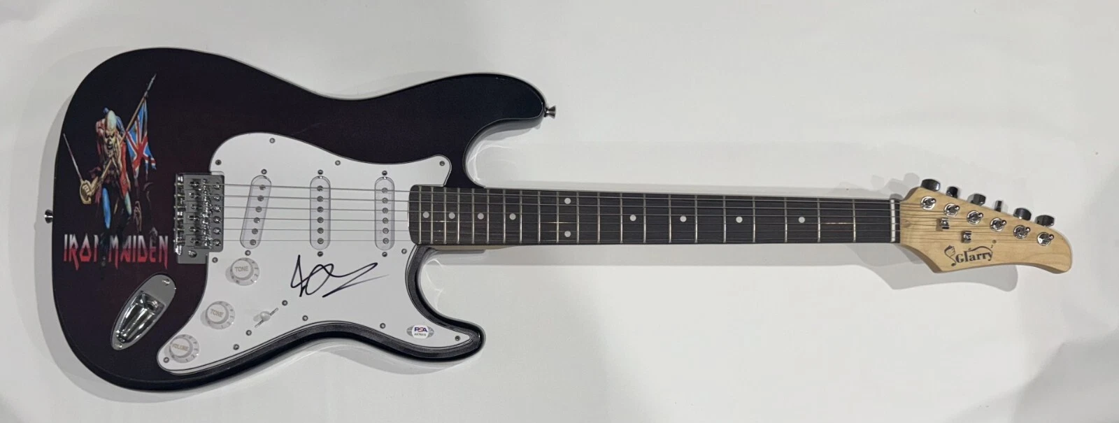 BRUCE DICKINSON SIGNED CUSTOM ELECTRIC GUITAR IRON MAIDEN PSA COA