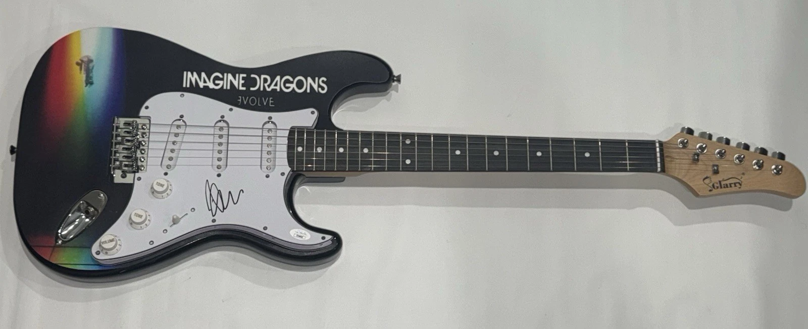 DAN REYNOLDS SIGNED CUSTOM IMAGINE DRAGONS EVOLVE ELECTRIC GUITAR JSA COA
