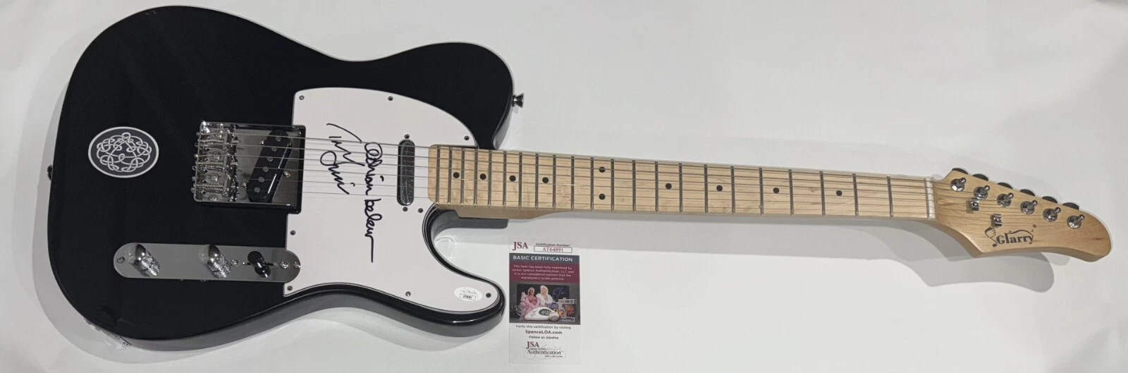 ADRIAN BELEW & TONY LEVIN SIGNED ELECTRIC GUITAR KING CRIMSON JSA COA COLLECTIBLE MEMORABILIA