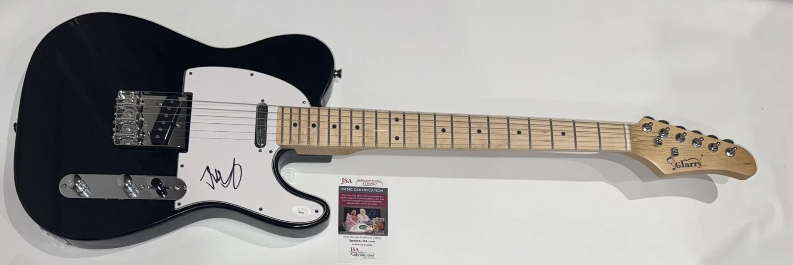 JOHN MELLENCAMP SIGNED BLACK ELECTRIC GUITAR COUGAR JSA COA