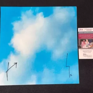 30 Seconds To Mars Signed Its The End Of The World Album Cover JSA COA